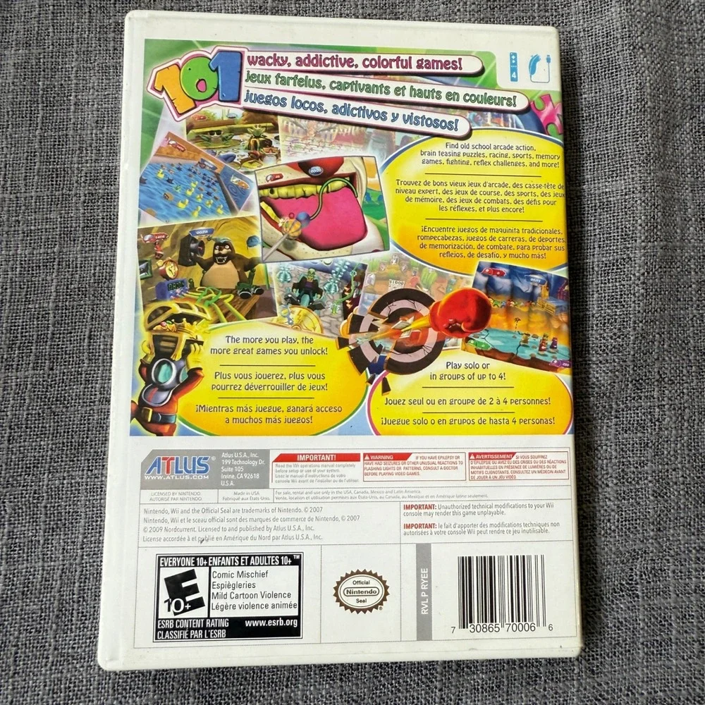 101-in-1 Party Megamix Nintendo Wii Game E for Everyone Complete with Manual‎